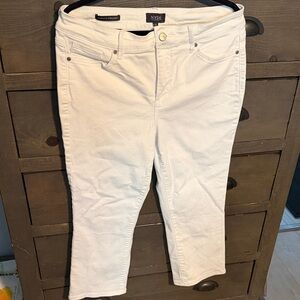 NYDJ Women's White Cropped Jeans